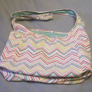 Thirty One Inside Out Bag in Party Punch Chevron Print